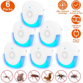 2026 Upgraded Plug-in Ultrasonic Pest Repellent, Dual Mode Pest Deterrent for Mouse Rat Roach Spider Mosquito Ant Flea
